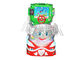 Bir Oyuncu Çocuk Jetonlu Oyun Makinesi / Müzik Taht Kiddie Ride Salıncak Makinesi